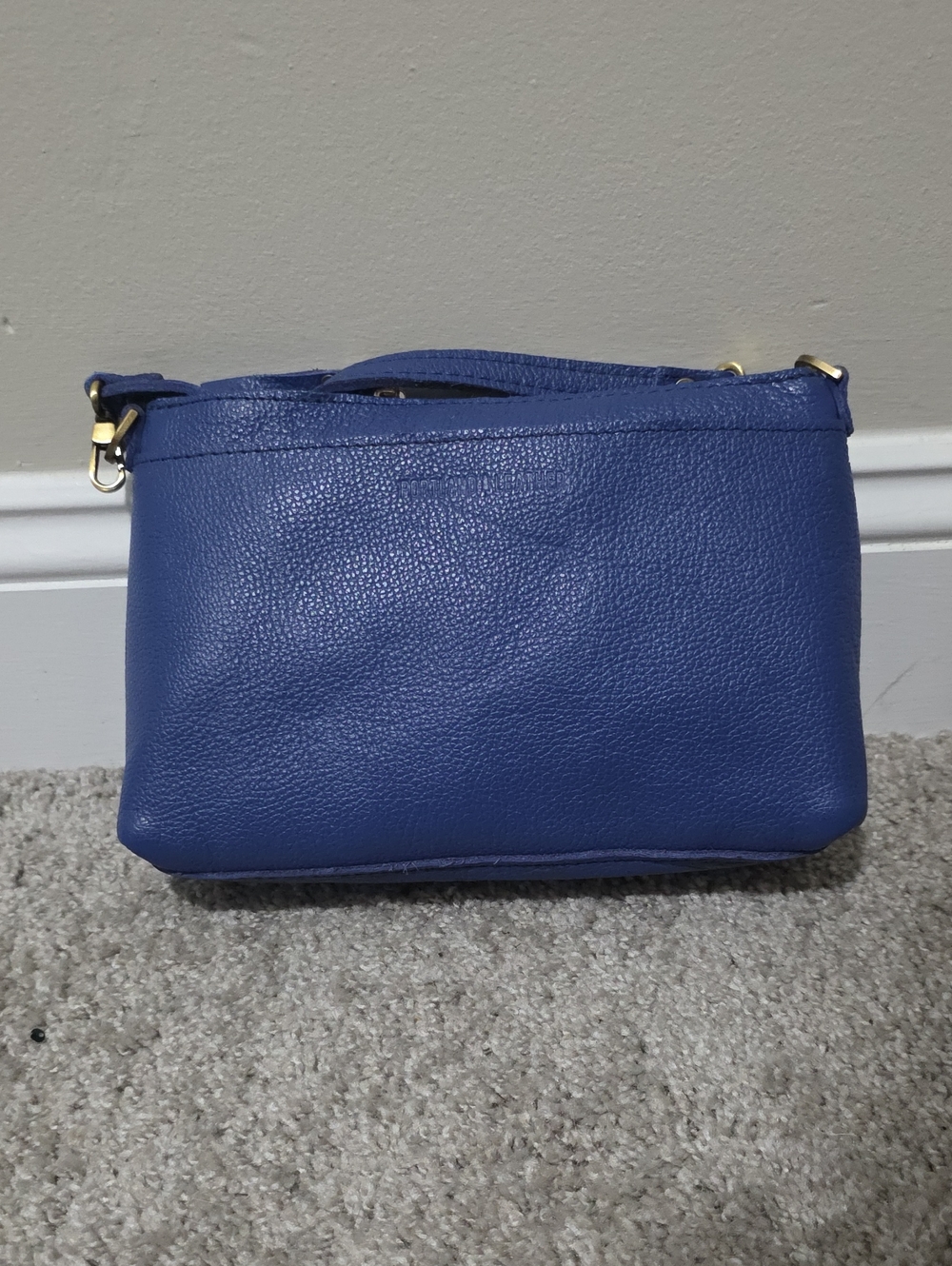Portland Leather Goods PLG Classic Poppy Crossbody Bag Molina Blue Sold Out Rare